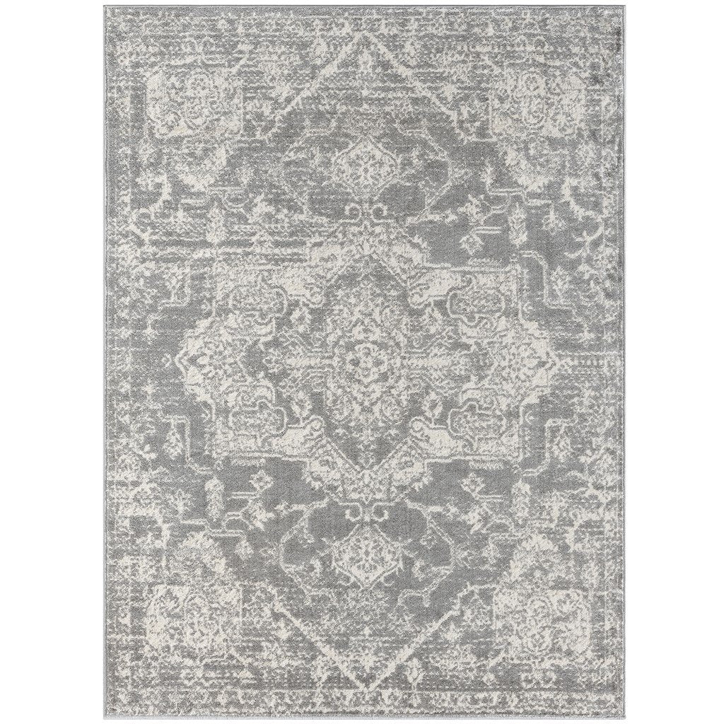 Gracie Mills Melba Boho Distressed Medallion Woven Area Rug - GRACE-14910 Image 1