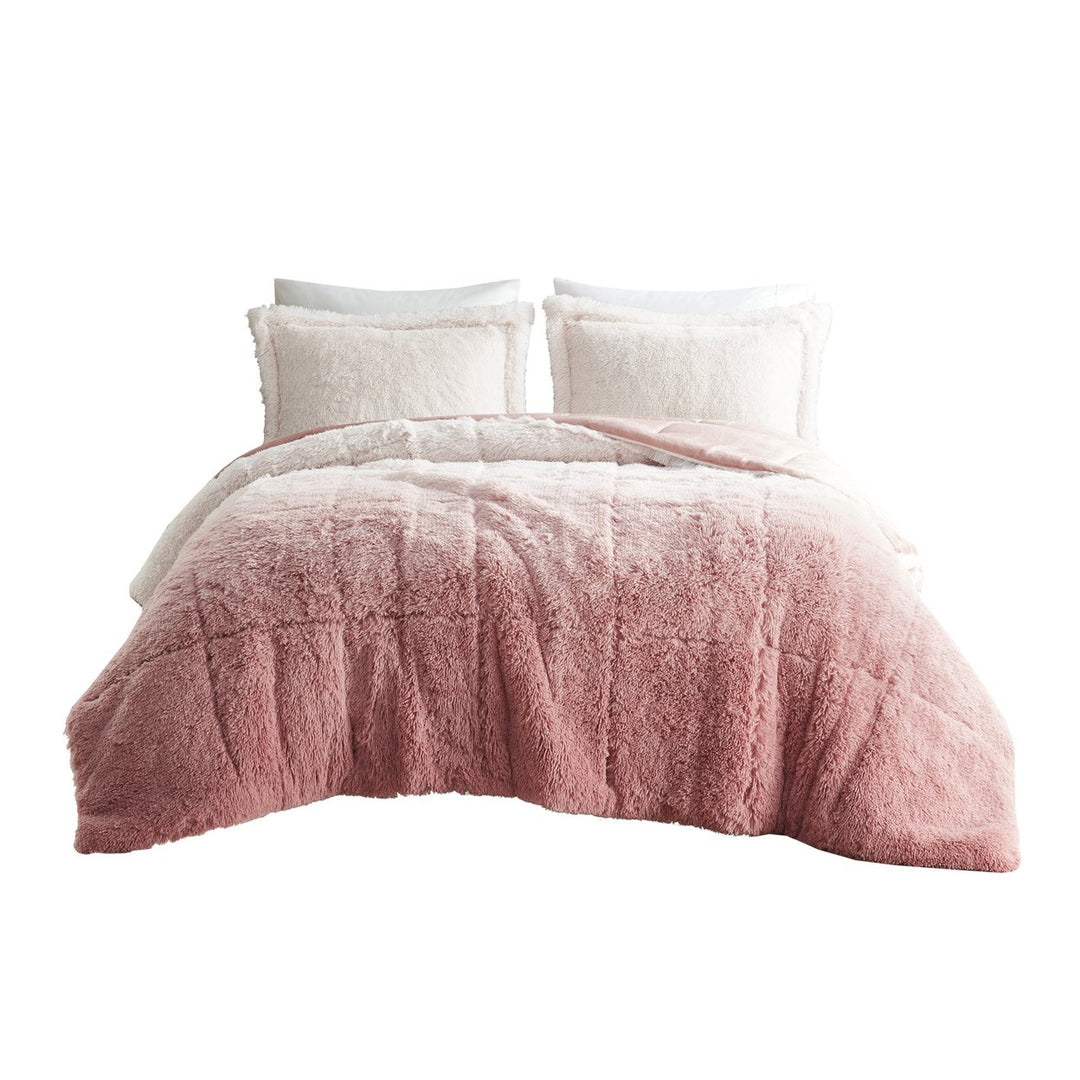 Gracie Mills Ethel Faux faux Ombre Shag Comforter Set - GRACE-14936 Image 1