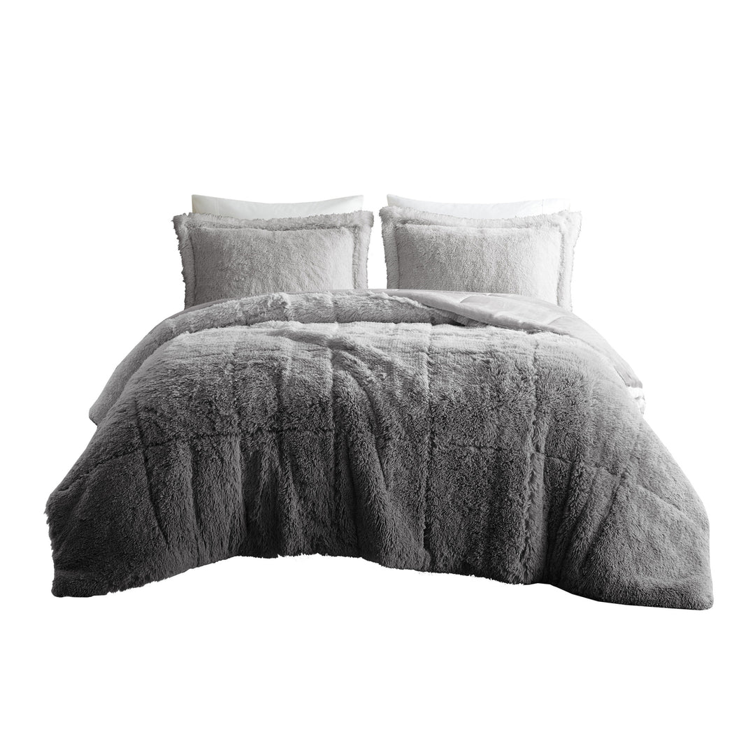 Gracie Mills Ethel Faux faux Ombre Shag Comforter Set - GRACE-14936 Image 4