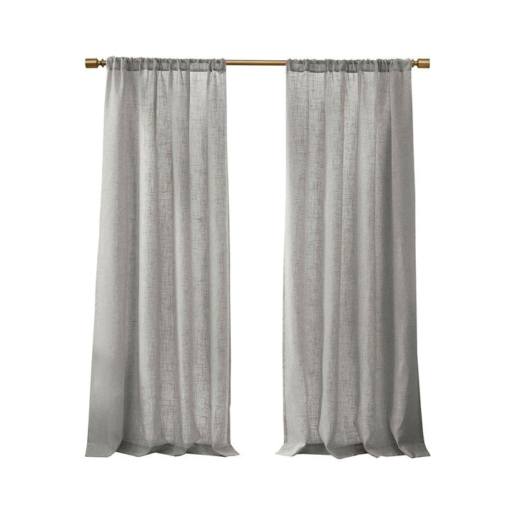 Gracie Mills Eulalie Light Filtering Linen Blend Lightweight Curtain Panel Pair - GRACE-14978 Image 4