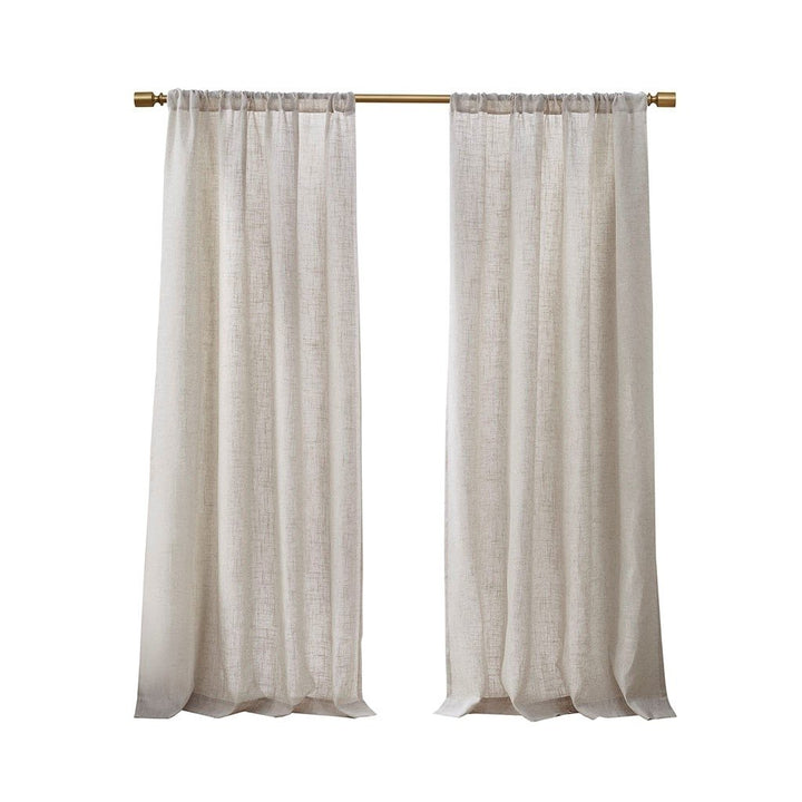 Gracie Mills Eulalie Light Filtering Linen Blend Lightweight Curtain Panel Pair - GRACE-14978 Image 5