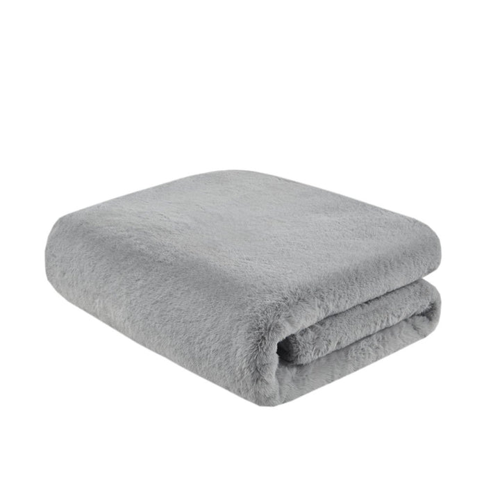 Gracie Mills Cecile Solid Premium Faux faux Throw Blanket - GRACE-15009 Image 1