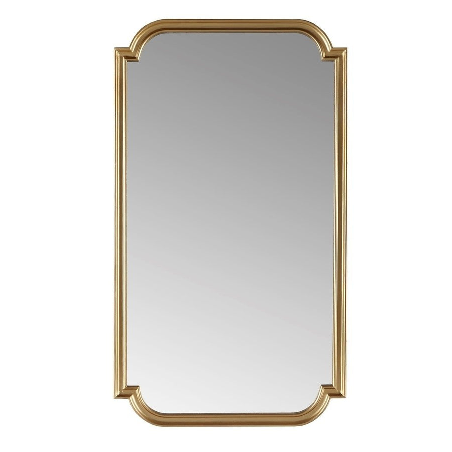 Gracie Mills Agnes Rectangular Wall Mirror with Scalloped Corners - GRACE-15484 Image 1