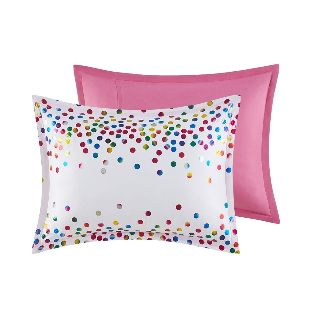 Gracie Mills Domhnall Rainbow Iridescent Metallic Dot Comforter Set - GRACE-15142 Image 2