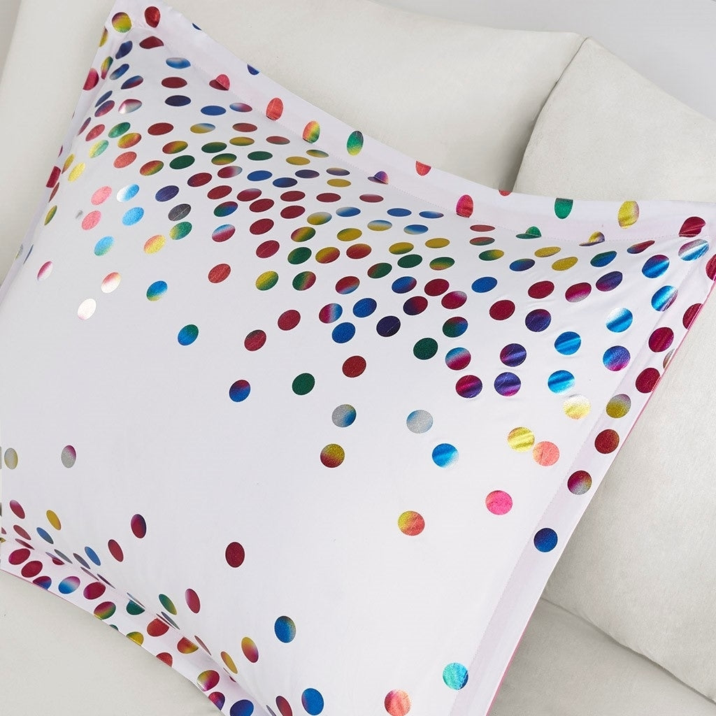 Gracie Mills Domhnall Rainbow Iridescent Metallic Dot Comforter Set - GRACE-15142 Image 3