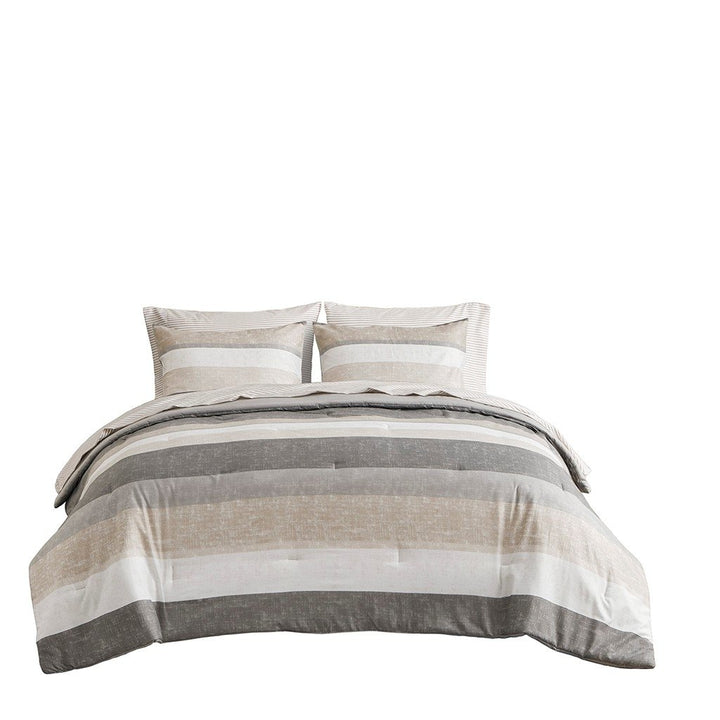Gracie Mills Ware Striped Comforter Set with Bed Sheets - GRACE-15243 Image 4