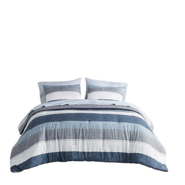 Gracie Mills Ware Striped Comforter Set with Bed Sheets - GRACE-15243 Image 5