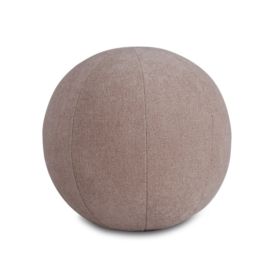 Gracie Mills Leanna Chloe Taupe Large Ball Pillow (Dia. 11) - GRACE-15750 Image 1