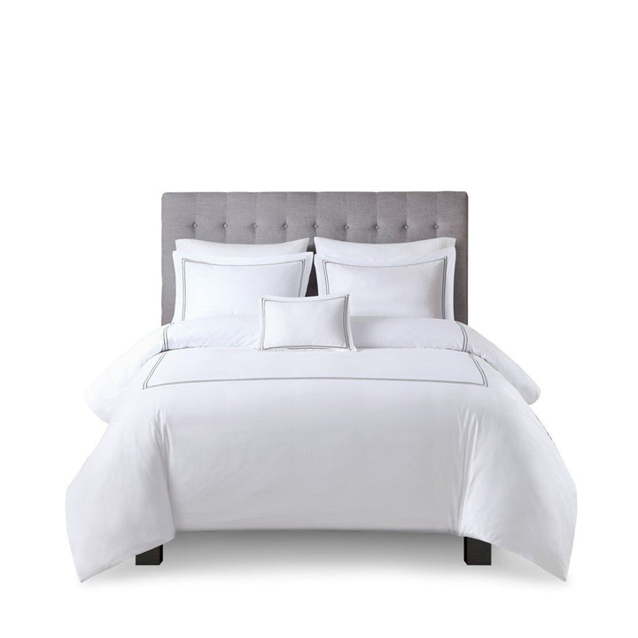 Gracie Mills Mooney 500 Thread Count Embroidered Cotton Sateen Duvet Cover Set - GRACE-15349 Image 7