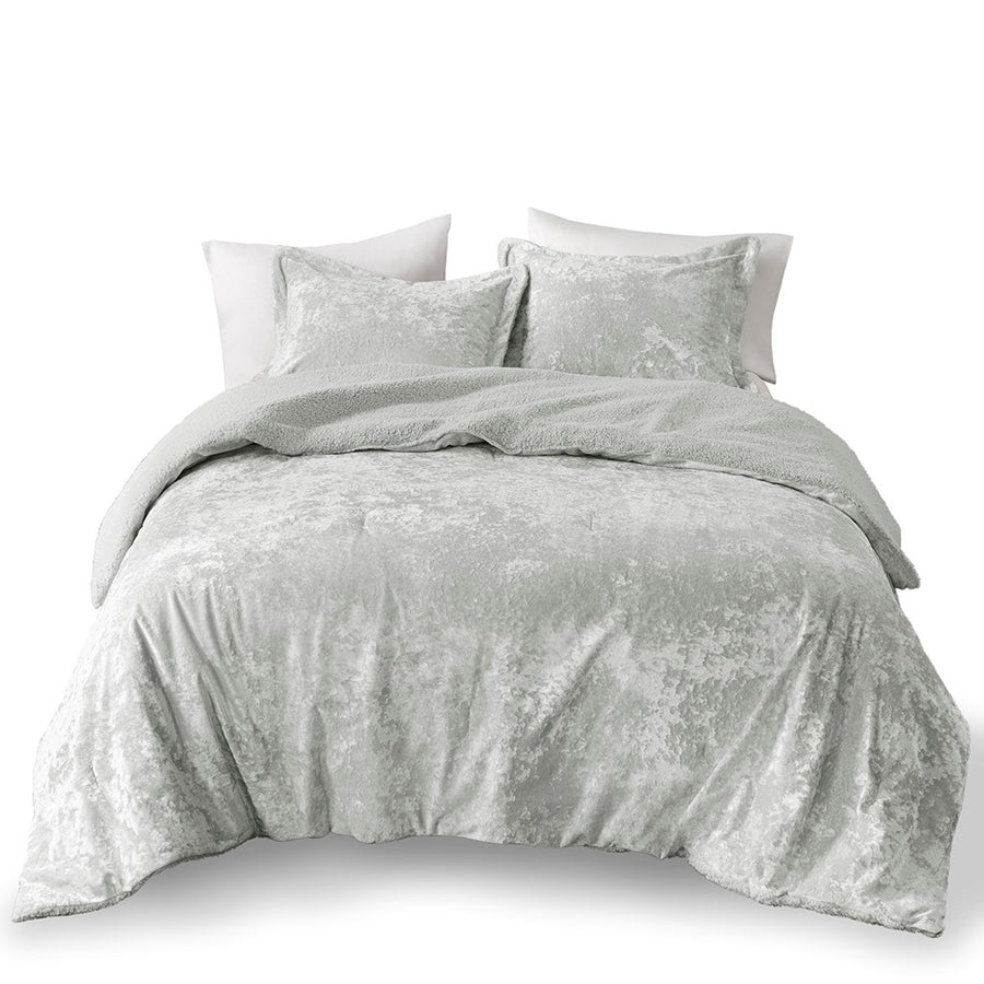 Gracie Mills Graciela Luxe Crushed Velvet Reversible Comforter Set - GRACE-15542 Image 1