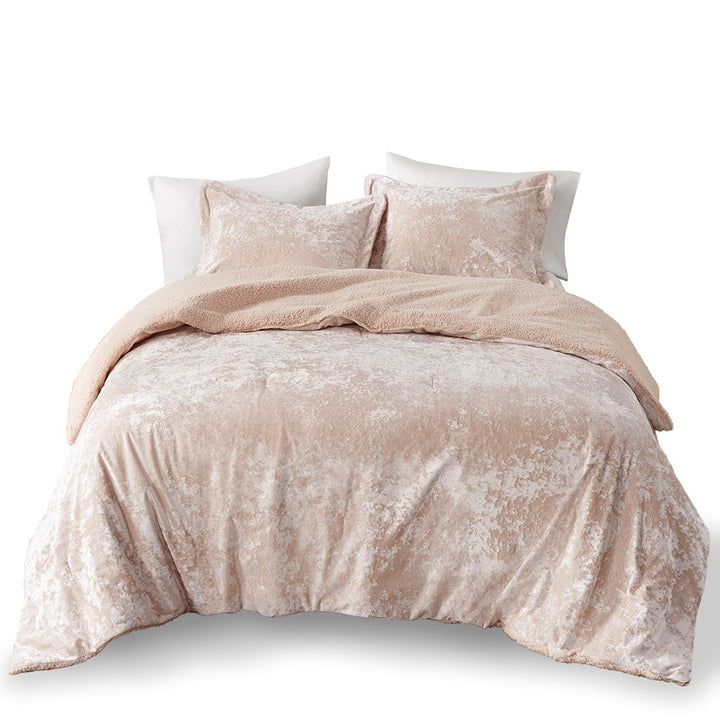 Gracie Mills Graciela Luxe Crushed Velvet Reversible Comforter Set - GRACE-15542 Image 4