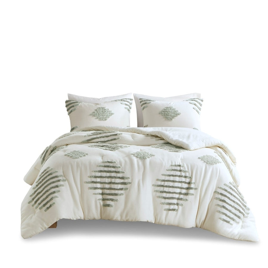Gracie Mills Mitch Modern Chenille Textured Comforter Set - GRACE-15573 Image 1
