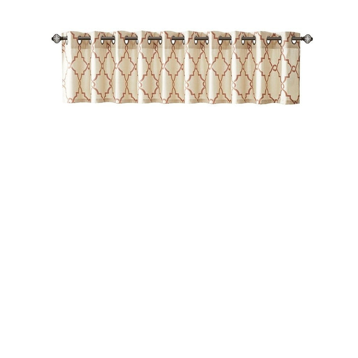 Gracie Mills Ondine Contemporary Grommet Top Valance with Fretwork Print - GRACE-157 Image 5