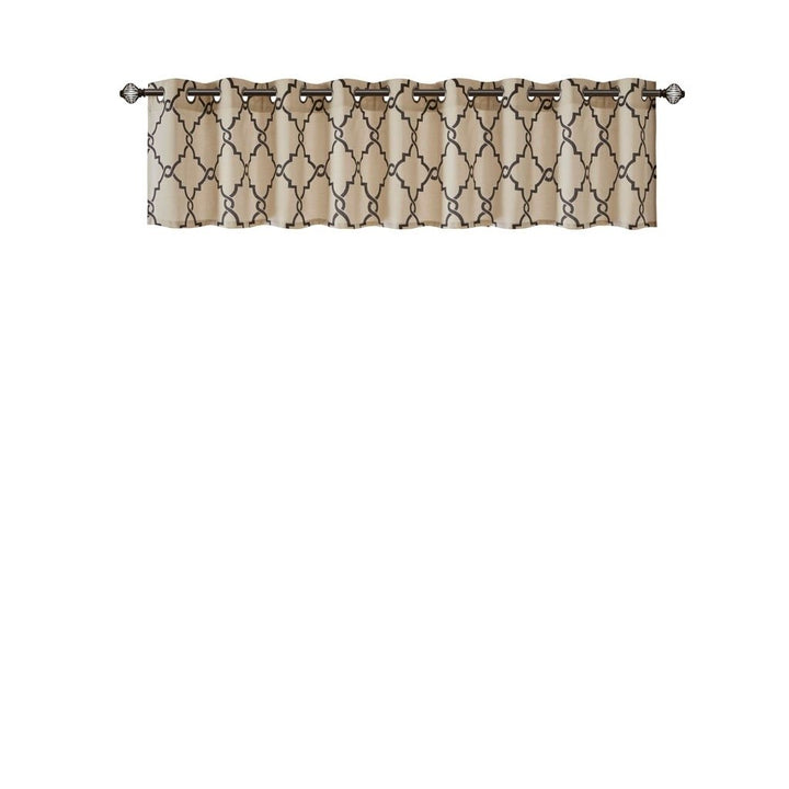 Gracie Mills Ondine Contemporary Grommet Top Valance with Fretwork Print - GRACE-157 Image 8