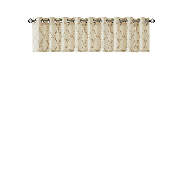 Gracie Mills Ondine Contemporary Grommet Top Valance with Fretwork Print - GRACE-157 Image 9