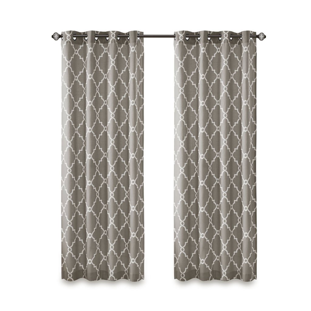 Gracie Mills Ondine Scroll Geometric Fretwork Grommet Window Curtain Panel - GRACE-160 Image 5