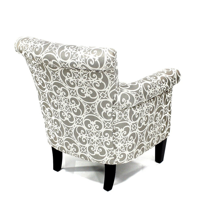 Gracie Mills Fredric Fretwork Tight Back Club Chair - GRACE-191 Image 2