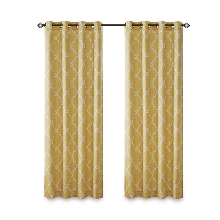 Gracie Mills Ondine Scroll Geometric Fretwork Grommet Window Curtain Panel - GRACE-160 Image 7