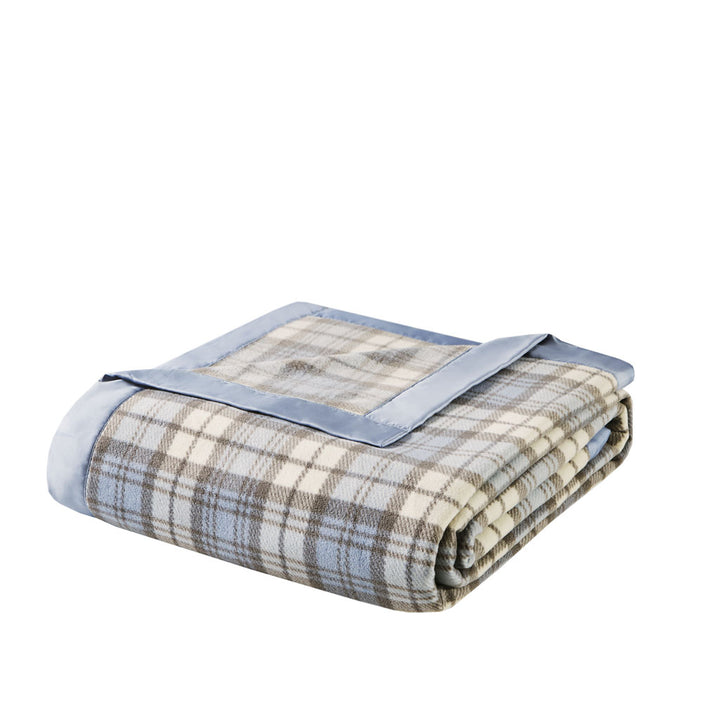 Gracie Mills Lenora Soft Brushed Lightweight Blanket with Satin Trim - GRACE-252 Image 1