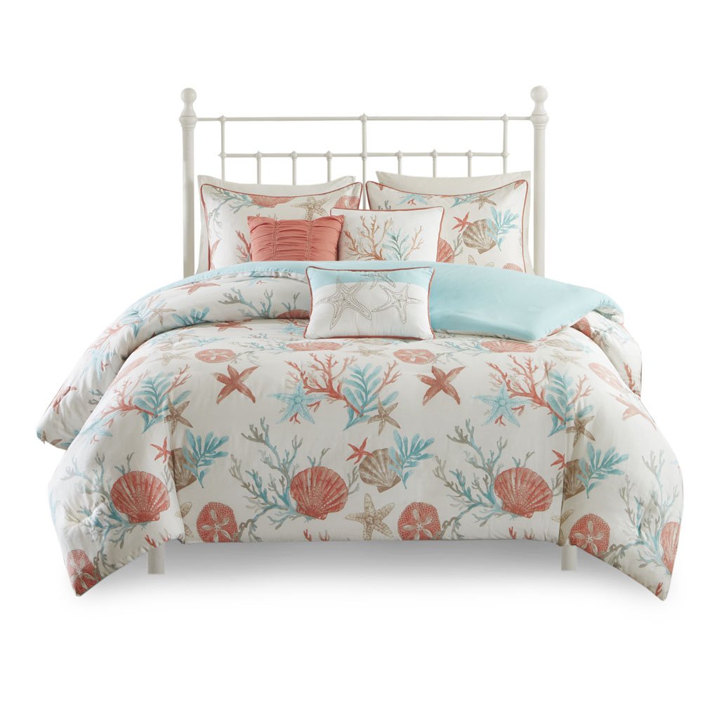 Gracie Mills Koreen 6-Piece Coastal Escape Cotton Sateen Bedding Ensemble GRACE-3111 Image 4