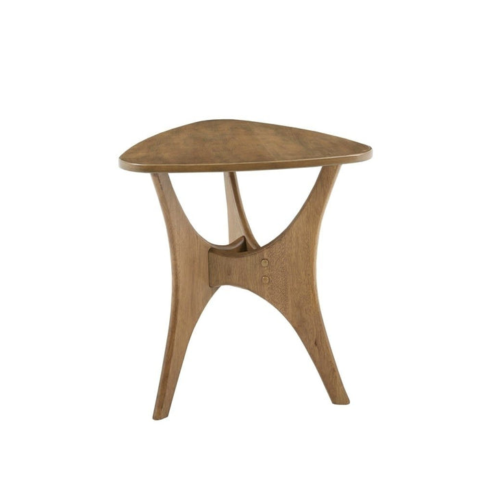 Gracie Mills Ainsley Triangle Wood Side Table - GRACE-5494 Image 3