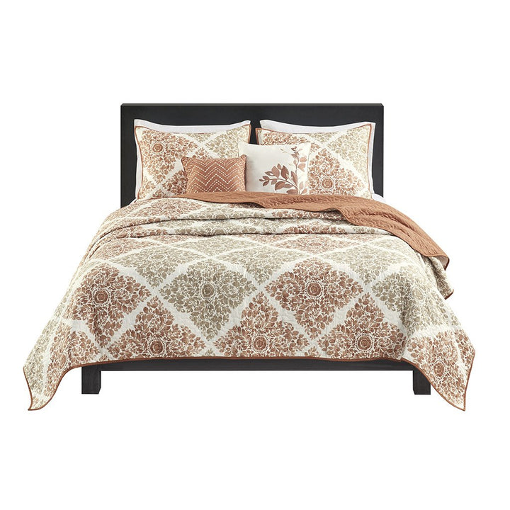 Gracie Mills Mitchell 6-Piece Reversible Quilt Set and Coordinating Throw Pillows - GRACE-3140 Image 4