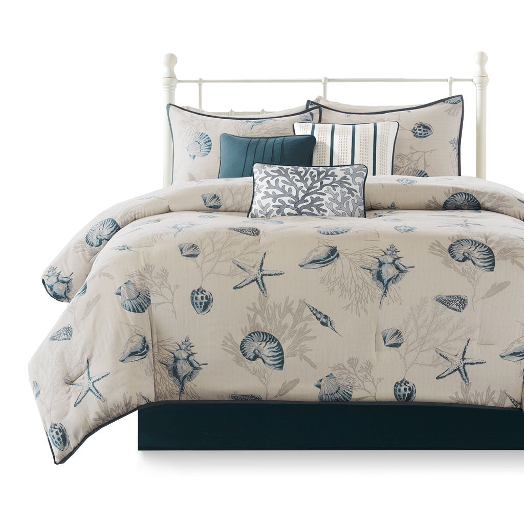 Gracie Mills Villanueva Coastal Escape 7-Piece Comforter Set - GRACE-3176 Image 1