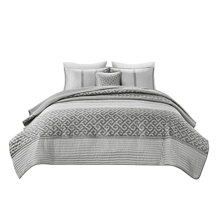 Gracie Mills Theodore 7-Piece Jacquard Comforter Set GRACE-3178 Luxury Bedding Image 6