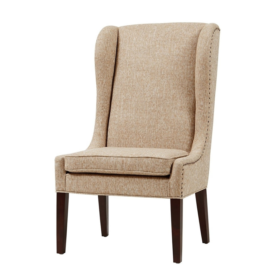 Gracie Mills Nataly Traditional Upholstered High Wing back Dining Chair - GRACE-3396 Image 1