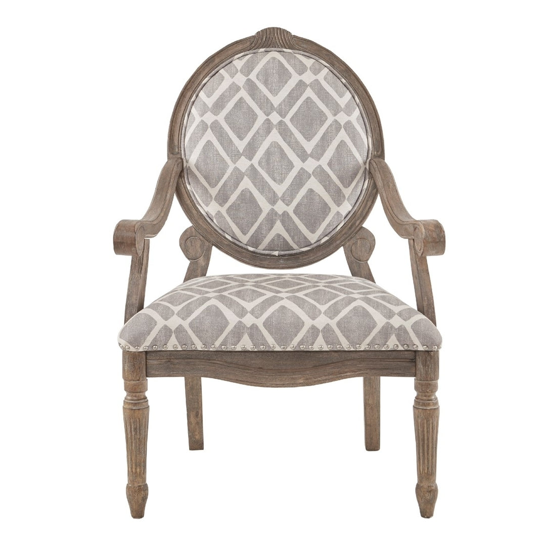 Gracie Mills Mueller Modern Exposed Hand-Carved Birch Hardwood Armchair - GRACE-3524 Image 1