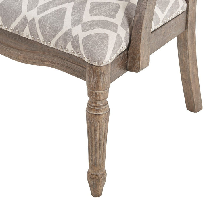 Gracie Mills Mueller Modern Exposed Hand-Carved Birch Hardwood Armchair - GRACE-3524 Image 5