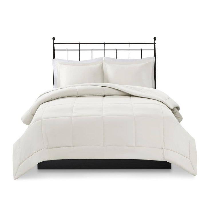 Gracie Mills Jacquelyn Ultra Soft Solid Microcell Down Alternative Comforter Set - GRACE-3601 Image 1