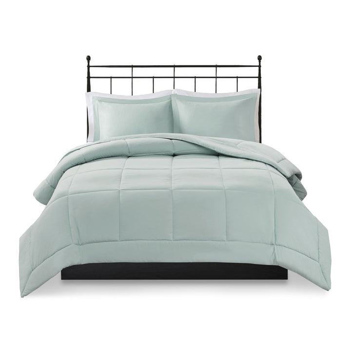 Gracie Mills Jacquelyn Ultra Soft Solid Microcell Down Alternative Comforter Set - GRACE-3601 Image 1