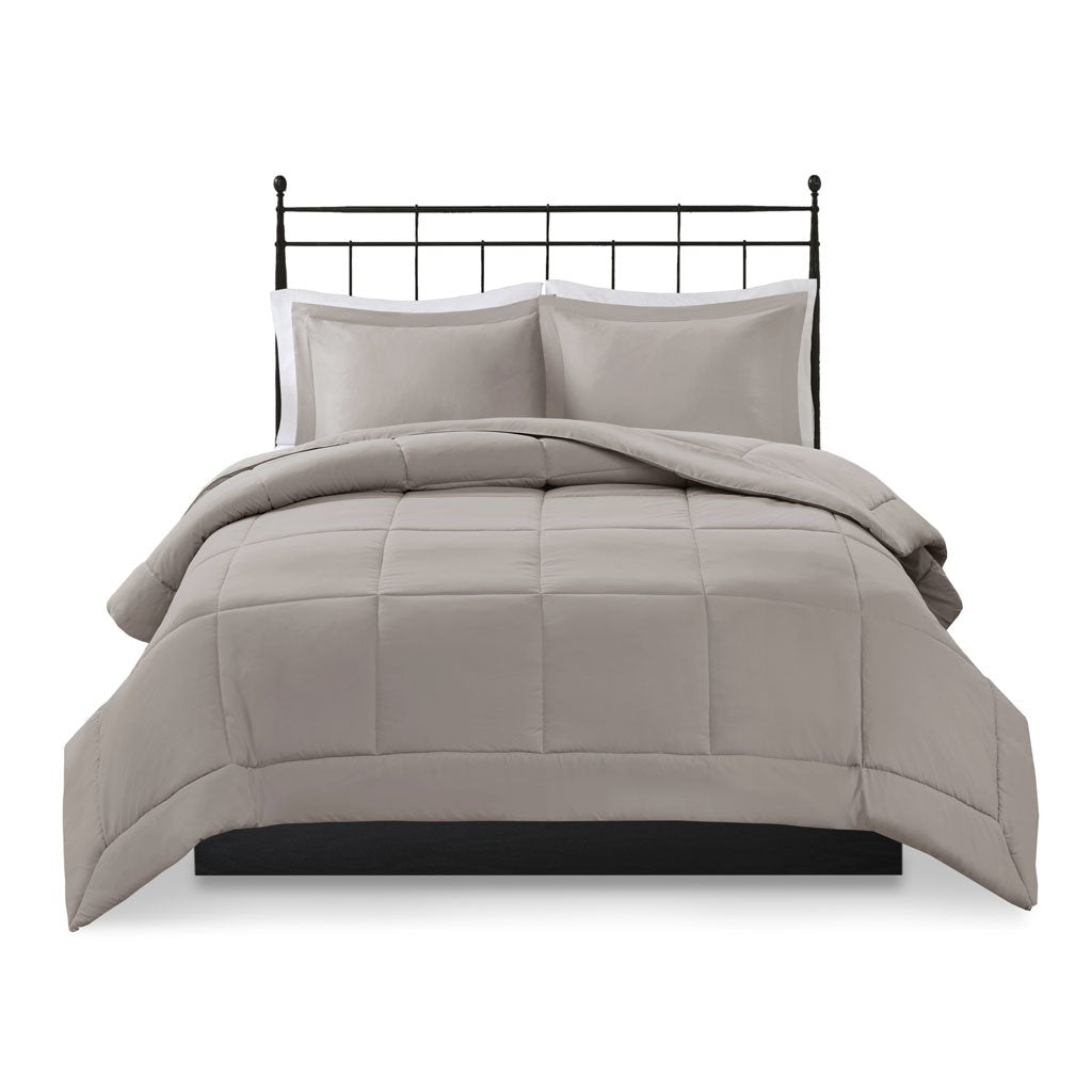 Gracie Mills Jacquelyn Ultra Soft Solid Microcell Down Alternative Comforter Set - GRACE-3601 Image 1