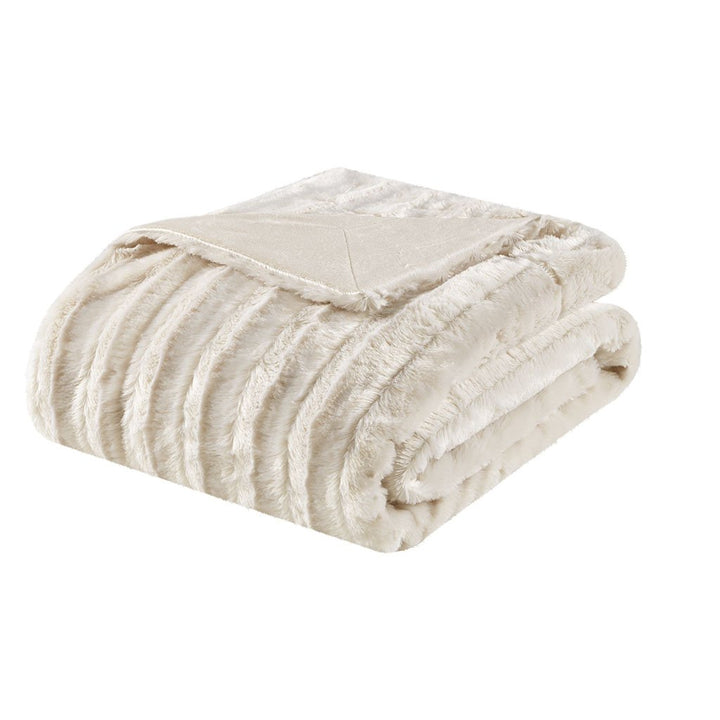 Gracie Mills Wilfred Long Faux faux Throw Blanket GRACE-3669 Luxurious Micro Fabric Image 1