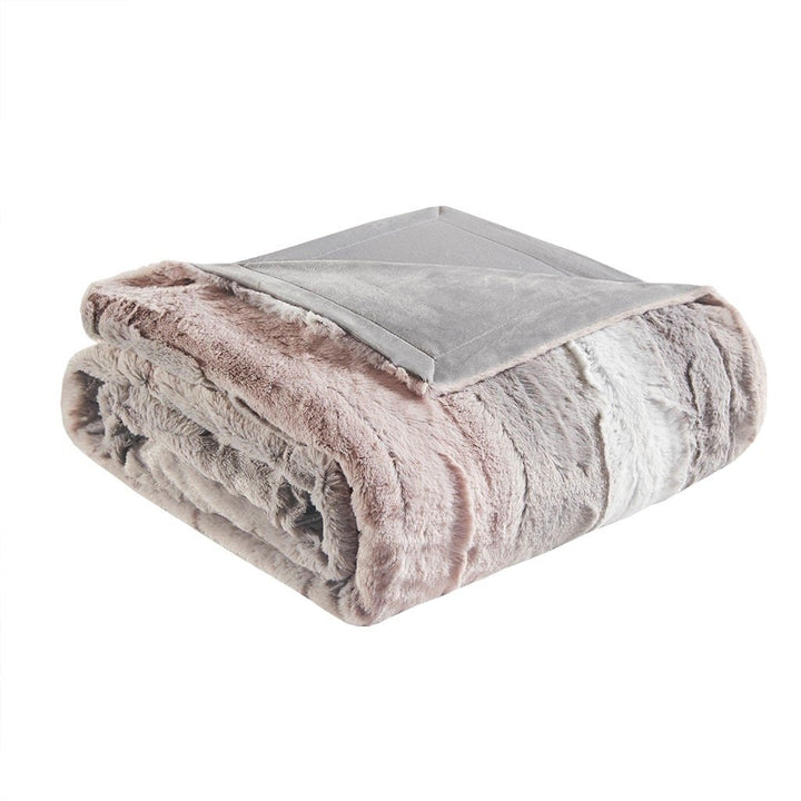 Gracie Mills Shawn Faux faux to Mink Oversized Throw 3649 Reversible Soft Blanket Image 1