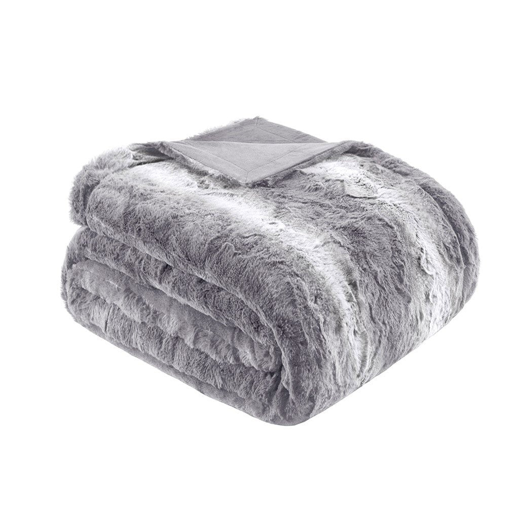 Gracie Mills Shawn Faux faux to Mink Oversized Throw 3649 Reversible Soft Blanket Image 1