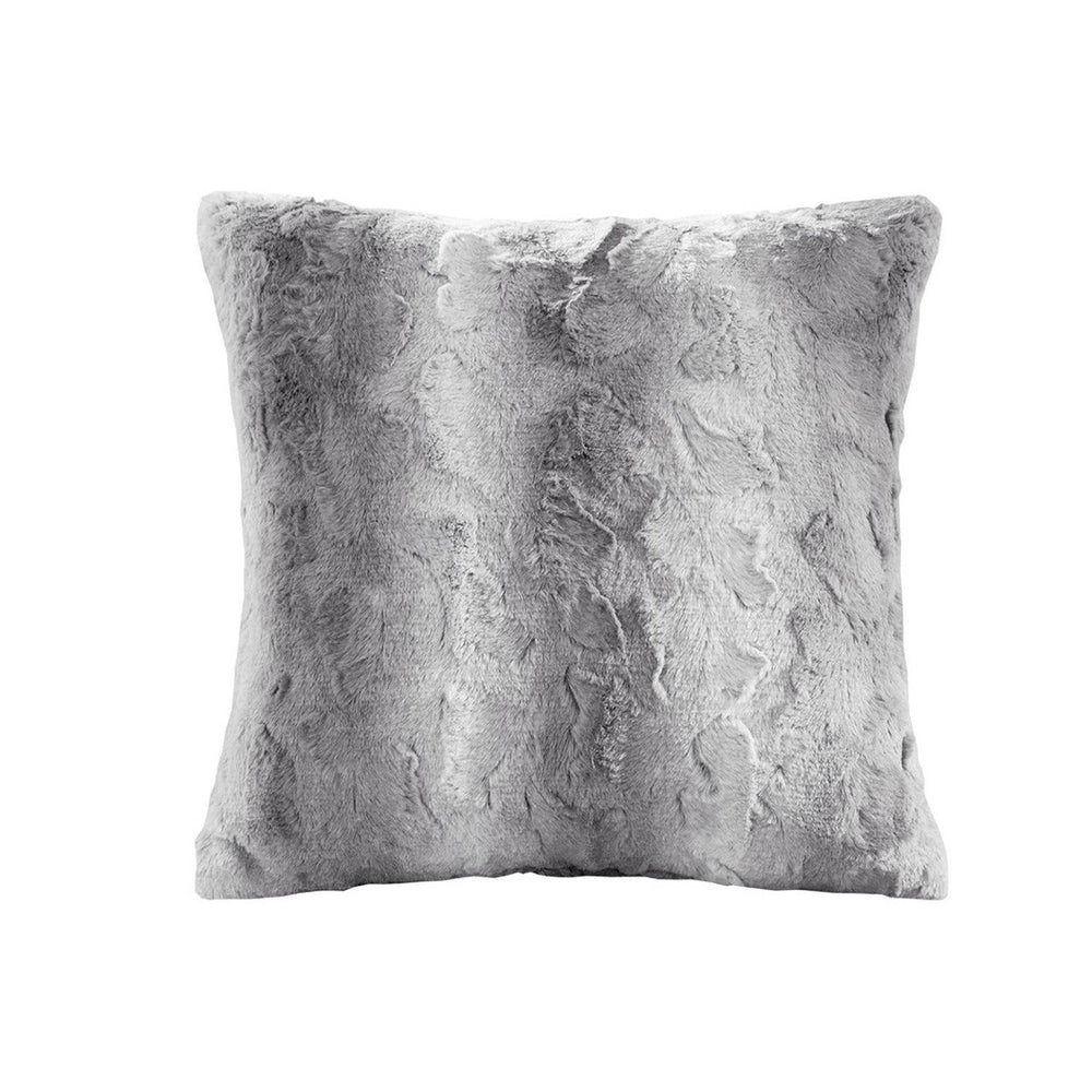 Gracie Mills Shawn Faux Brushed long faux Square Pillow - GRACE-3531 Image 2