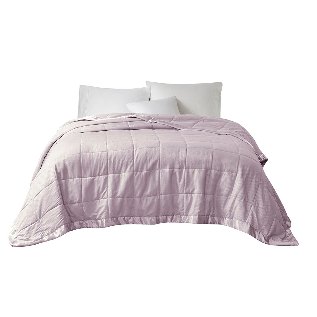 Gracie Mills Lucile Textured Oversized Down Alternative Blanket with Satin Trim - GRACE-3673 Image 7