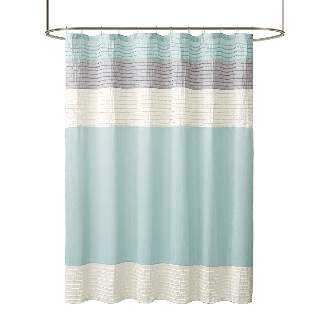 Gracie Mills Nixon Faux Silky Lightweight Shower Curtain - GRACE-3783 Image 3