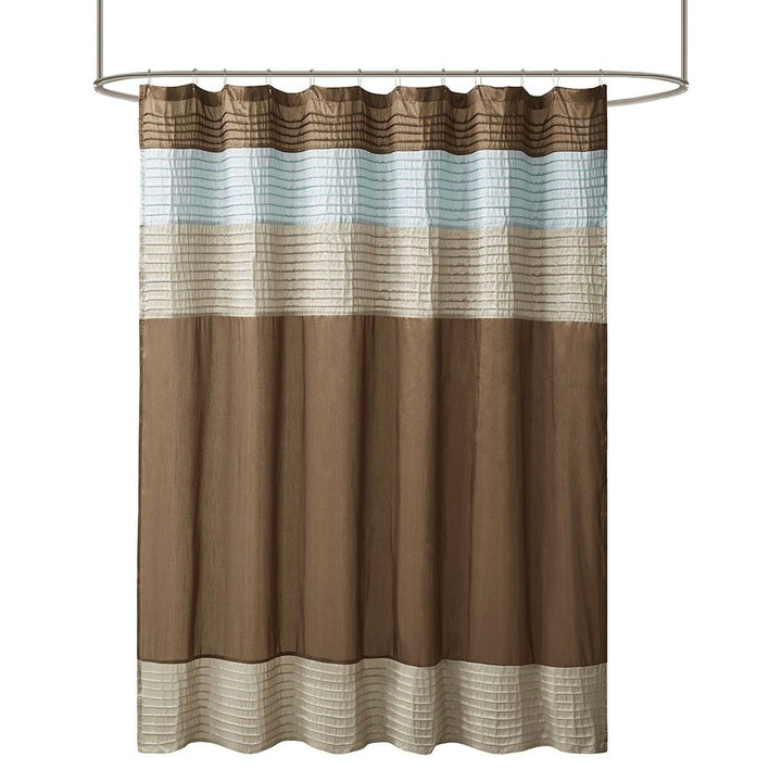 Gracie Mills Nixon Faux Silky Lightweight Shower Curtain - GRACE-3783 Image 1