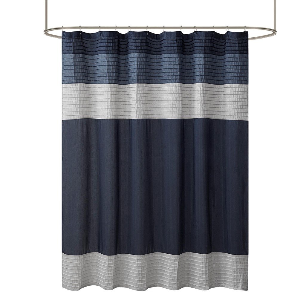 Gracie Mills Nixon Faux Silky Lightweight Shower Curtain - GRACE-3783 Image 4