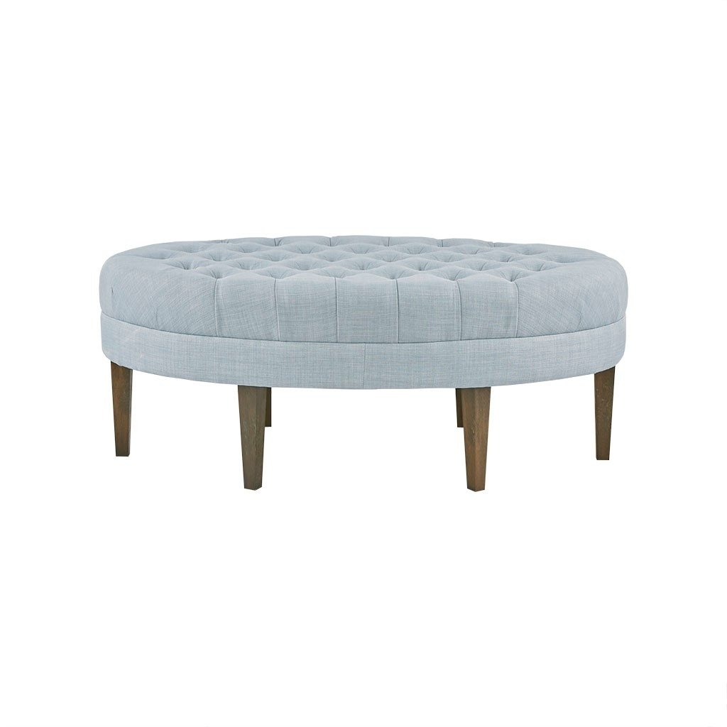 Gracie Mills Mareli Surfboard Tufted Oval Ottoman - GRACE-3907 Image 1