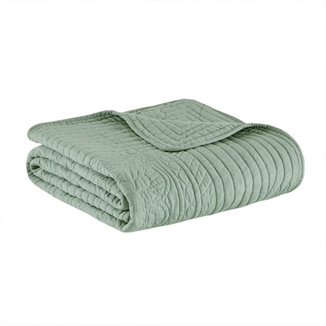Gracie Mills Salvatore Oversized Stitched Scalloped Edges Throw Blanket - GRACE-3726 Image 4