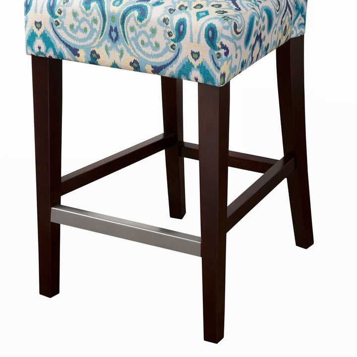 Gracie Mills Lelia Button Tufted Back Counter Stool - GRACE-3938 Image 3