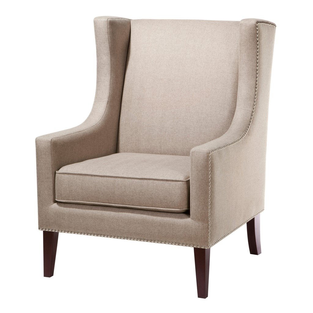 Gracie Mills Arabelle Classic Wing Chair with Nailhead Accents - GRACE-4023 Image 1