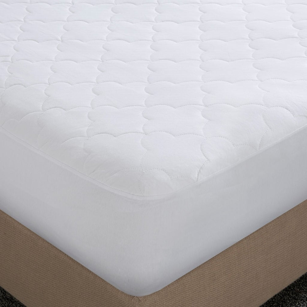 Gracie Mills Carlo Solid Quilted Cotton Percale Mattress Pad - GRACE-4225 Image 2