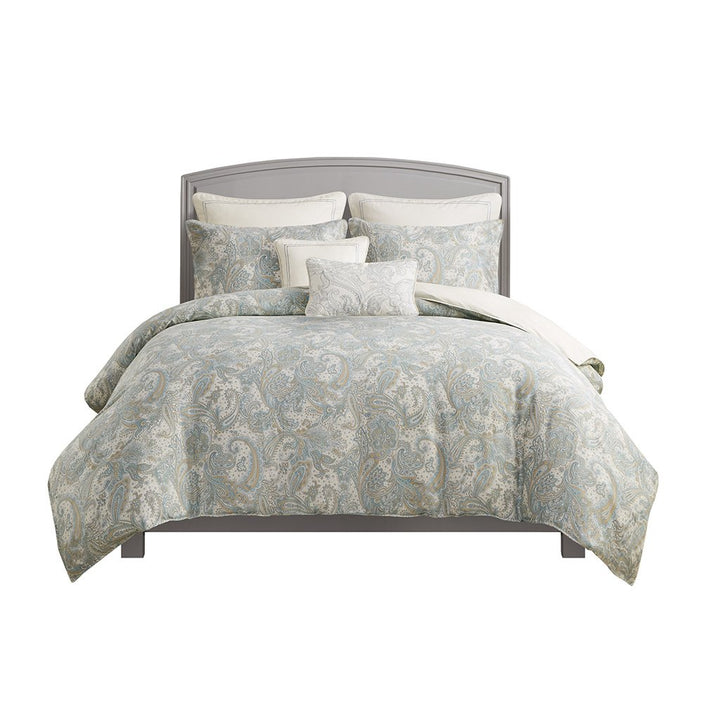 Gracie Mills Christi 3-Piece Paisley Cotton Duvet Cover Set - GRACE-427 Image 1