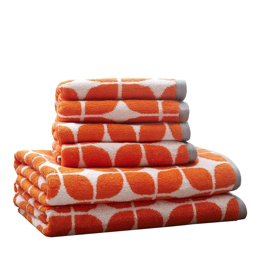 Gracie Mills Moreno 6-Piece Cotton Jacquard Bath Towel Set - GRACE-4861 Image 1