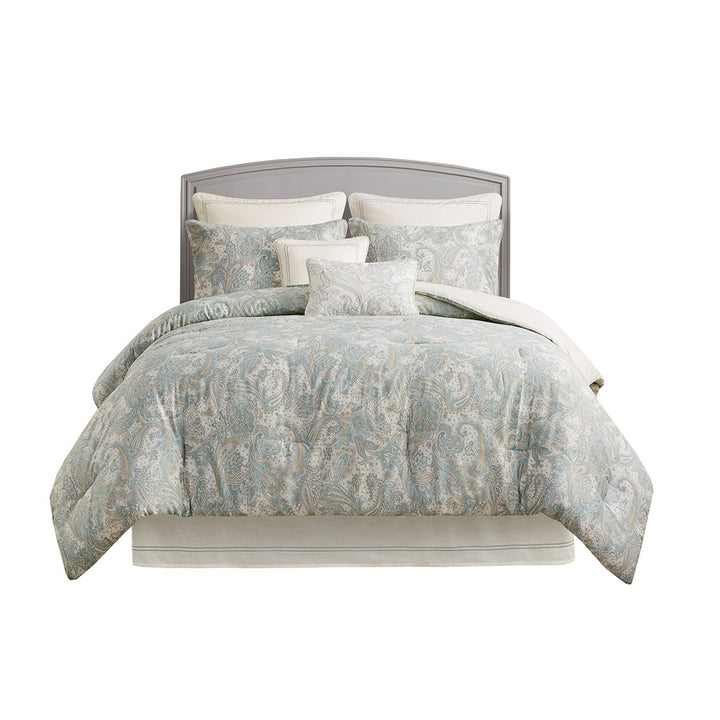 Gracie Mills Christi Paisley 4-Piece Cotton Comforter Set - GRACE-488 Image 1